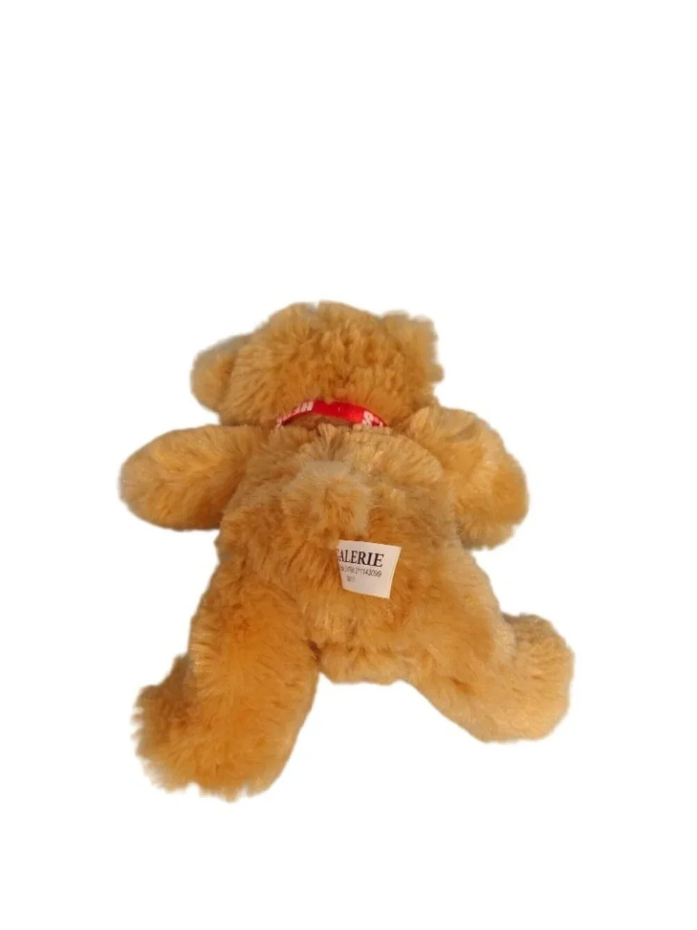 Galerie Hershey Teddy Bear Sitting Stuffed Animal Plush Brown Red Bow 6.5